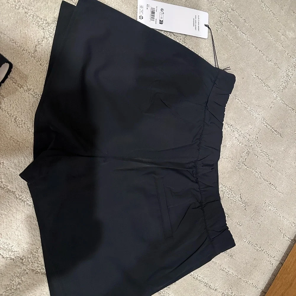 ALO Yoga Black Shorts with White Accents